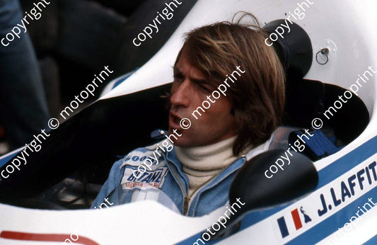 P Laffite in car portrait
