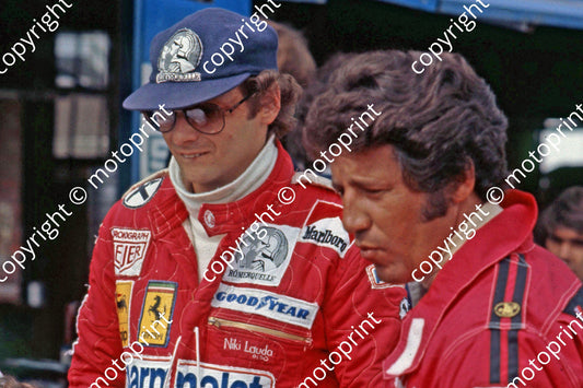 P Lauda and Andretti scanned A4 (20x30) portrait