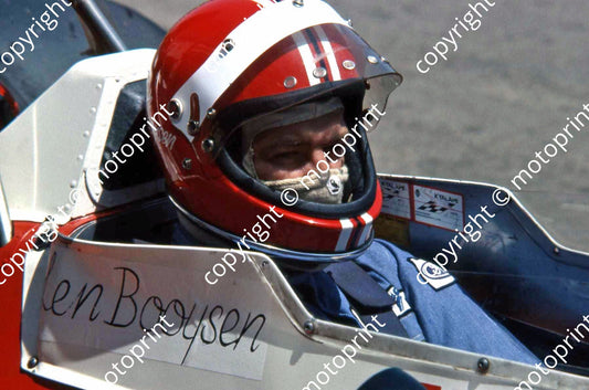 P Len Booysen ready to go note paper name F1 Surtees TS9b Domingo