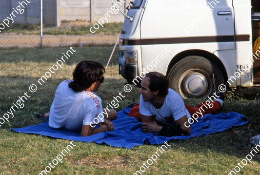P Lucchinelli relaxing on blanket
