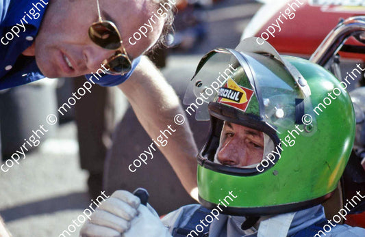 P Pescarolo ready to go, with Frank Williams