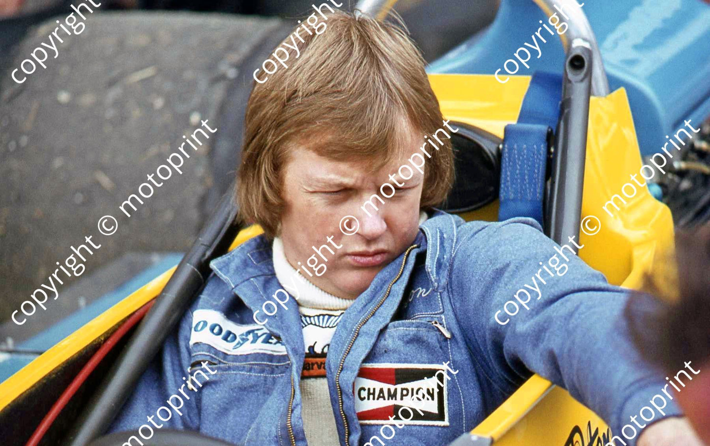 P Peterson in car