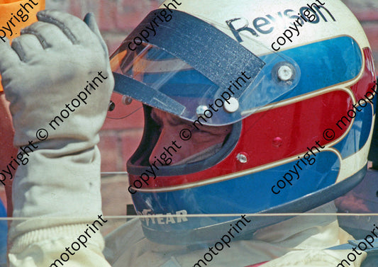 P Revson ready to go McLaren M19a scanned 20x30 cm A4 726