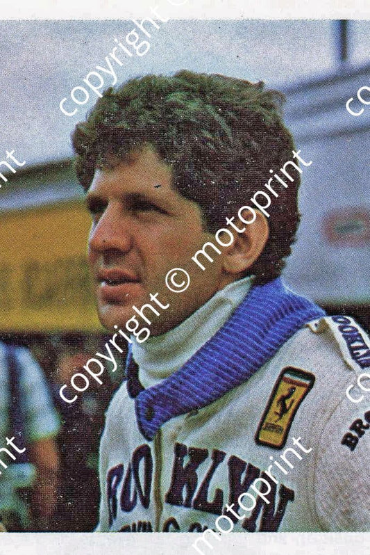 P Scheckter portrait from programme slide never returned