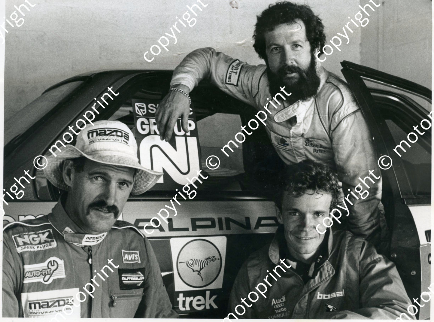 Peter Lanz back, Clive Rice left, Chris Aberdein right 355