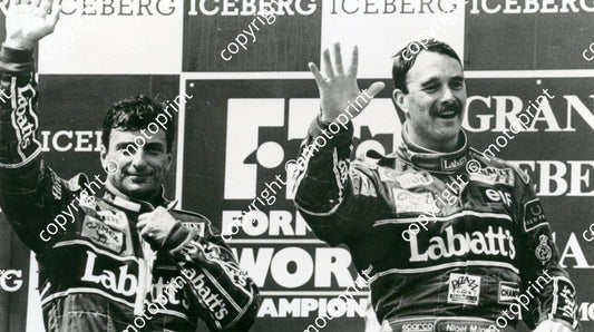 Ricardo Patrese, Nigel Mansell, 2nd and 1st 1992 San Marino GP 281