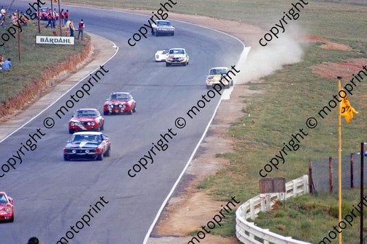 SL 1st lap midfield, Mustang Alfa GT Ams R8 dust
