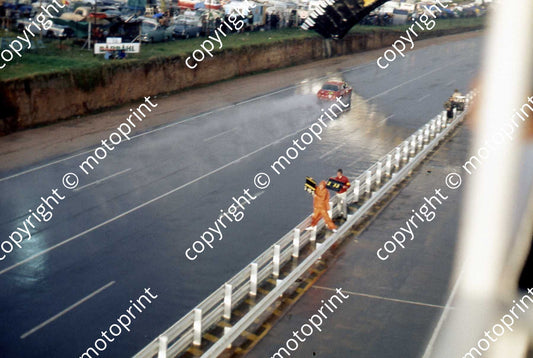SL Alfa GTV in rain pit straight