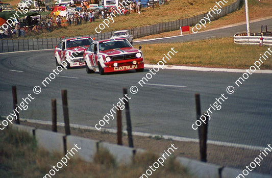 SL (thanks to Stuart Falconer) 1975 Wynns 1000 Datsuns #9 Mortimer Kleint_ #8 Takahashi Kitano  (2)