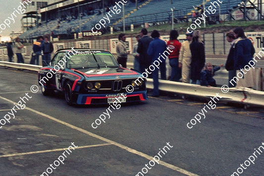 SL (thanks to Stuart Falconer) 1976 Wynns 1000 BMW 3.0CSL J Scheckter Nillson Grohs in race
