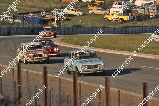 SL (thanks to Stuart Falconer) 1976 Wynns 1000 Blue Alfa Guilia Telefunken Hettema Klomfass_ Alfetta GT Merzarion Dini 1000 Alfetta