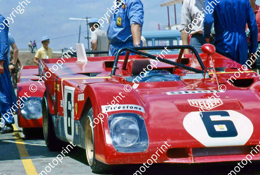 SP 1971 Ferrari 312Ps at scrutiny