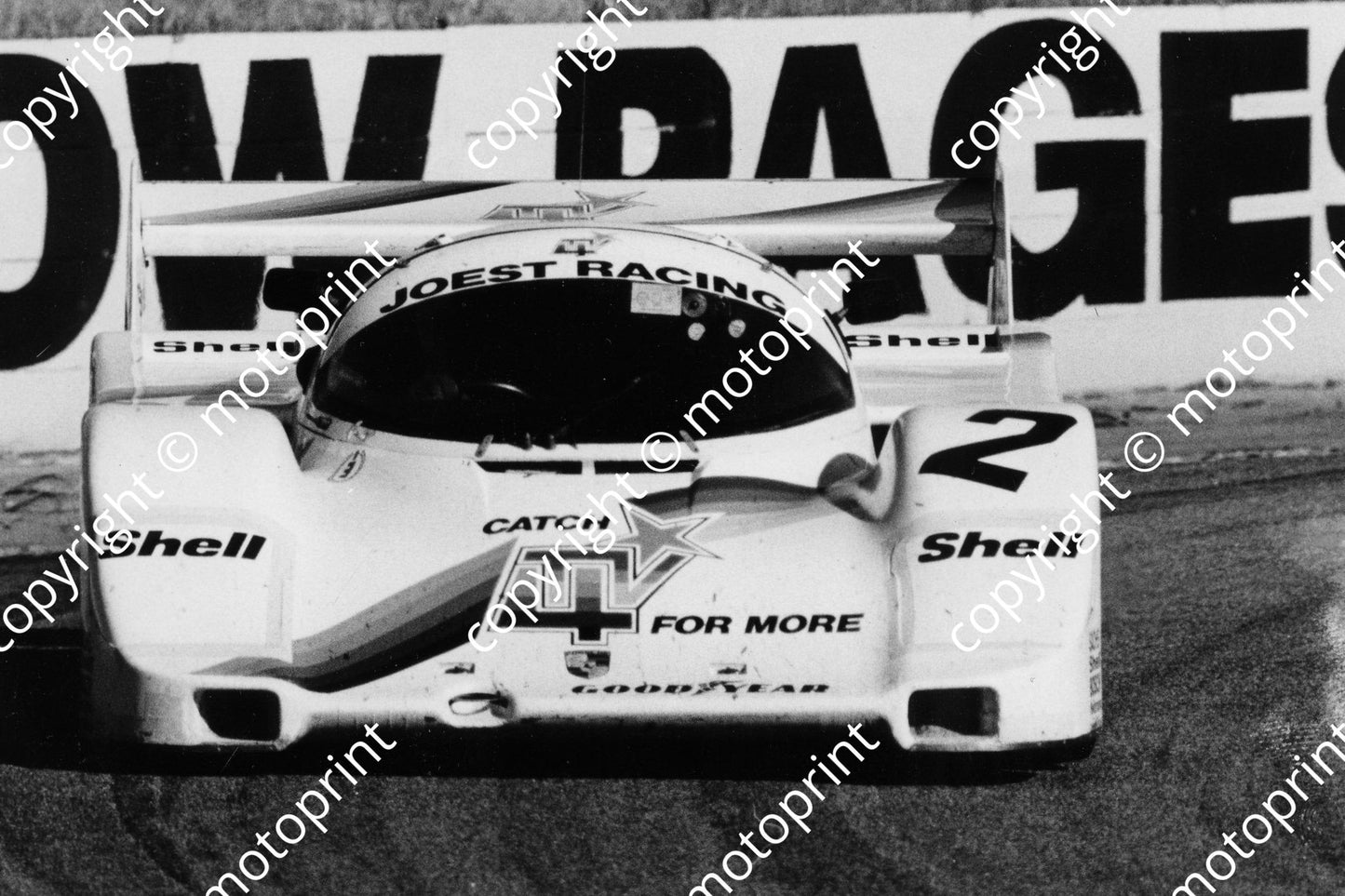 SP 1986 Southen Sun 500 Wollek vd Merwe Porsche 956 2nd