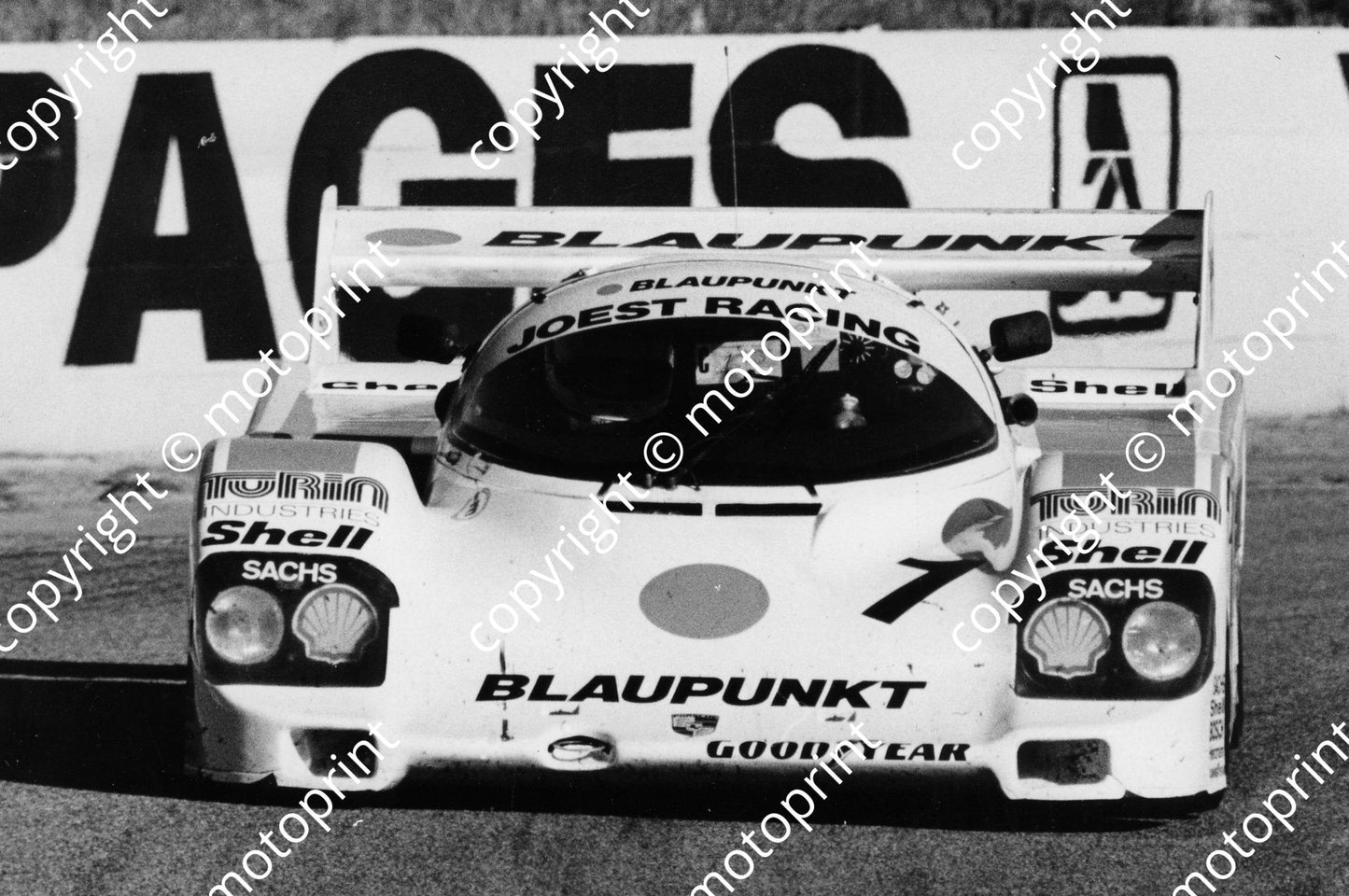SP 1986 Southern Sun 500 Ghinzani Porsche 956
