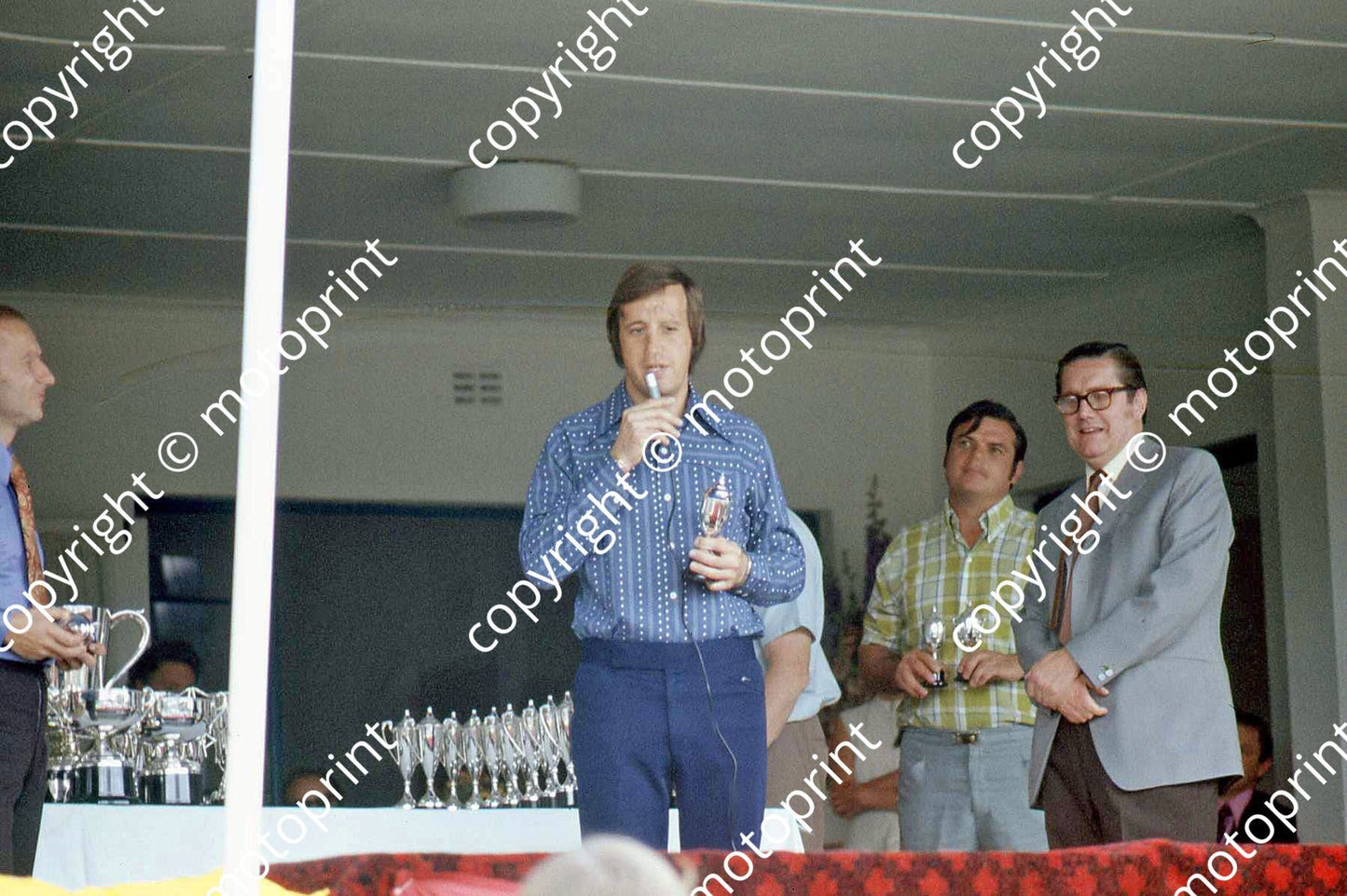 SP Casoni (obscured), Adamowicz, John Salters,Raymond  Louw Rand Daily Mail, slide damaged