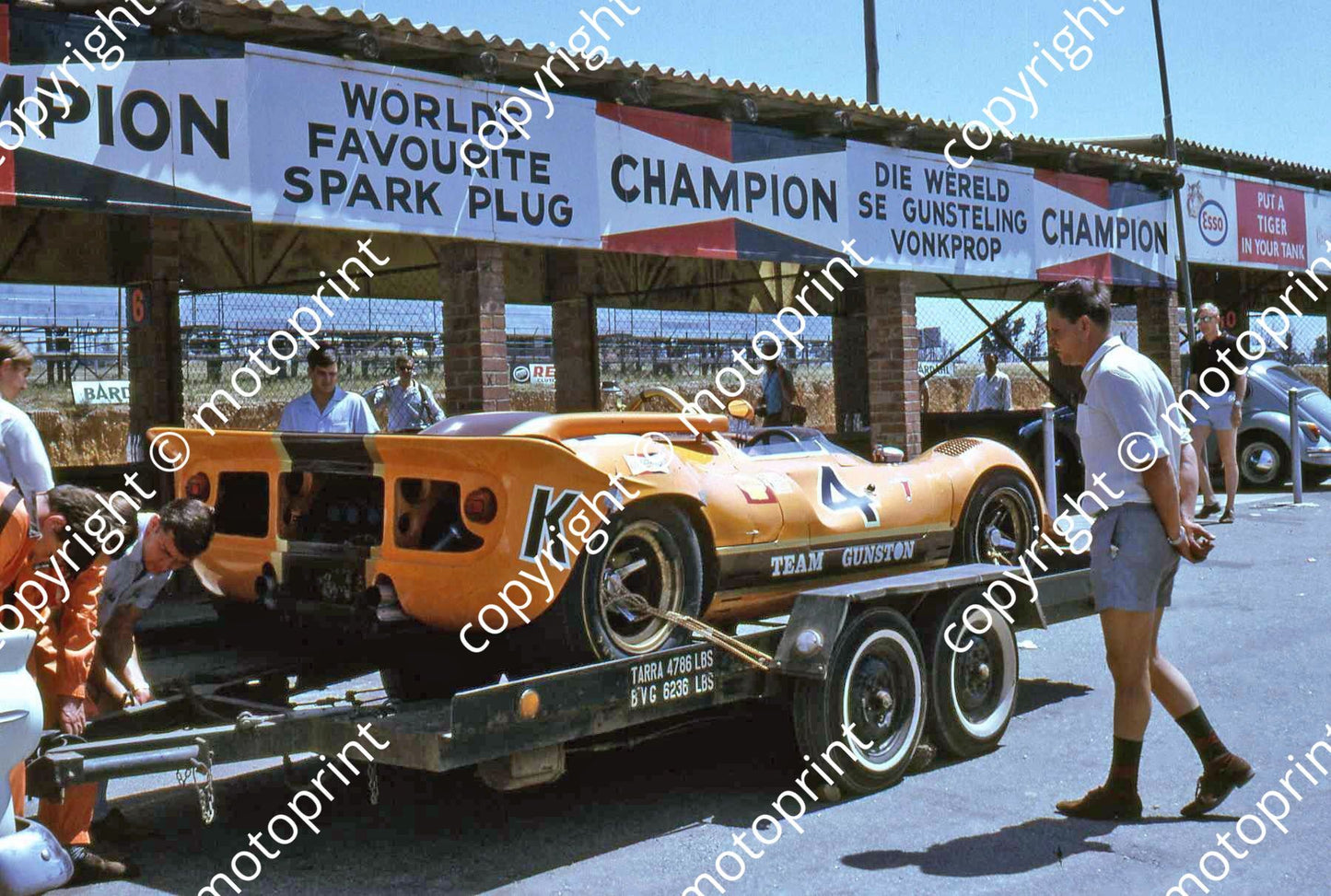 SP Ferrari P4 Can Am rear view Hawkins Love Gunston