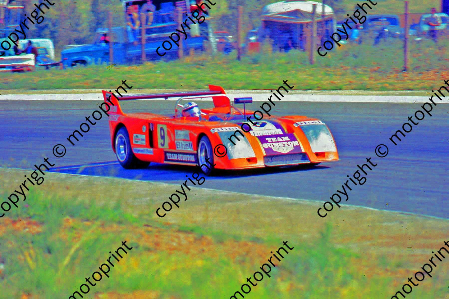 SP Ian Scheckter 5th Gunston Chevron B26 posterised