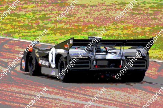 SP McLaren M8F Michael Champagne rear poster
