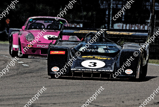 SP McLaren M8F pink Porsche watercolour