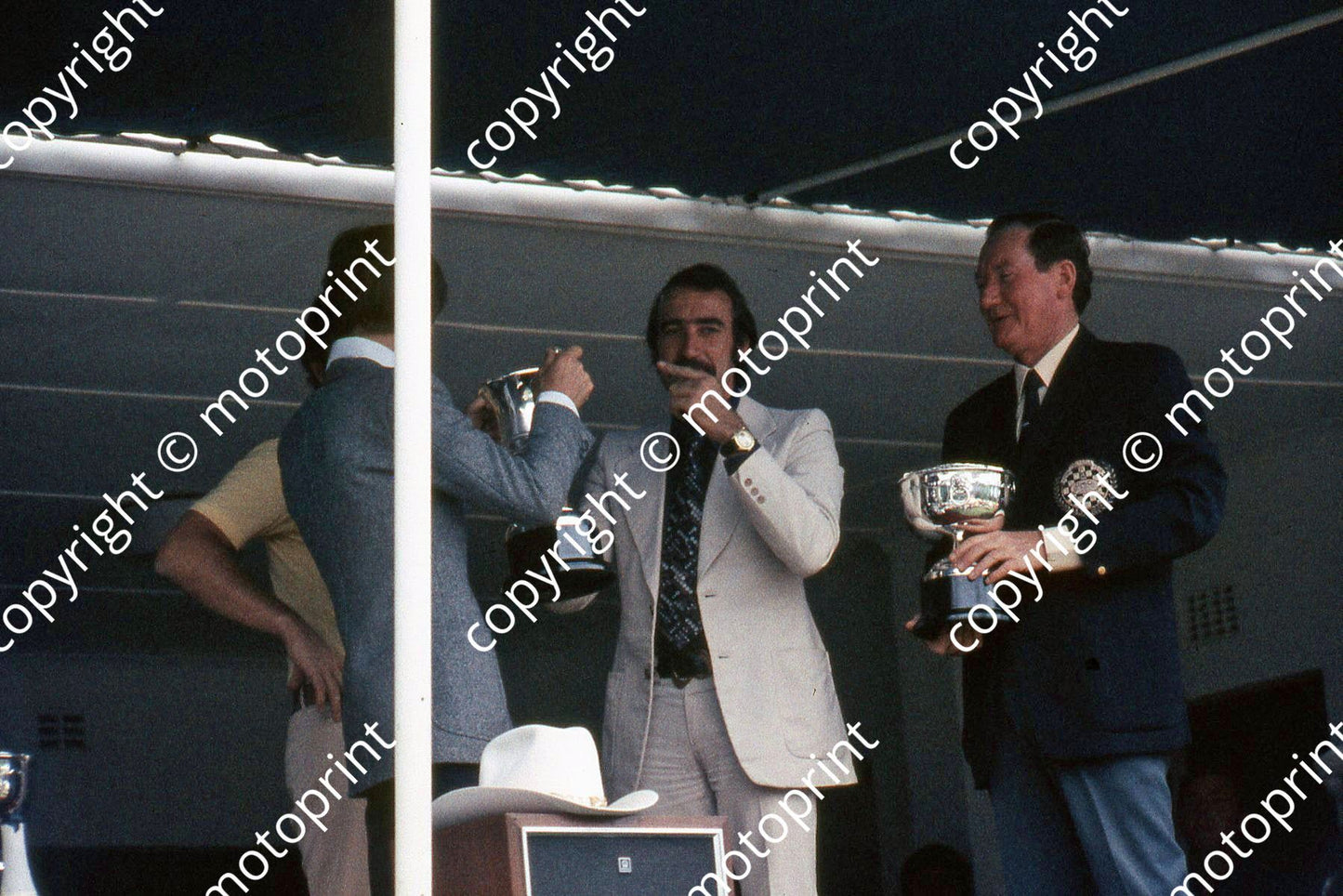 SP Merzario, Regazzoni winners with Leicester Symons RDM motor ed.
