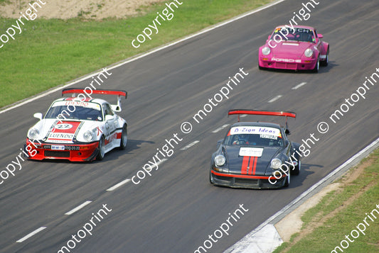 SP Porsche 911 Vermeulen, 22 Porsche Bezuidenhout 24 Porsche Greve DSC02352