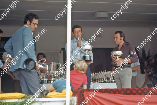 SP Prizegiving Forghieri and trophy, Redman Regazzoni