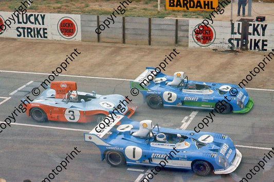 SP Start Beltoise Jarier Matra, Larrouse Pescarolo Matra, Mirage Bell, Hobbs cropped