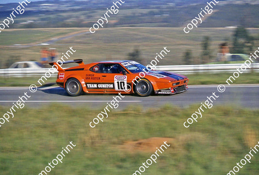 SP (thanks to Stuart Falconer) a 706 1979 Wynns 1000  BMW M1 Surer T van Rooyen