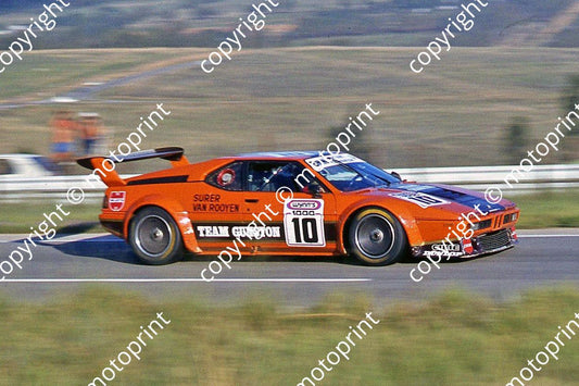 SP (thanks to Stuart Falconer) a 706 1979 Wynns 1000  BMW M1 Surer T van Rooyen cropped