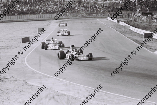 SS 1974 Kyalami I Scheckter Lotus 72 Charlton McLaren M23 F2 cars Martin Chevron ...