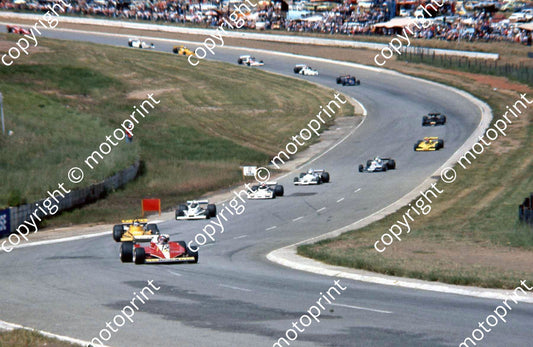 SS 1st lap Villeneuve etc