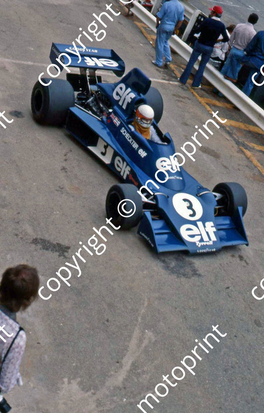SS 3 Jody Scheckter Tyrrell 007 overhead