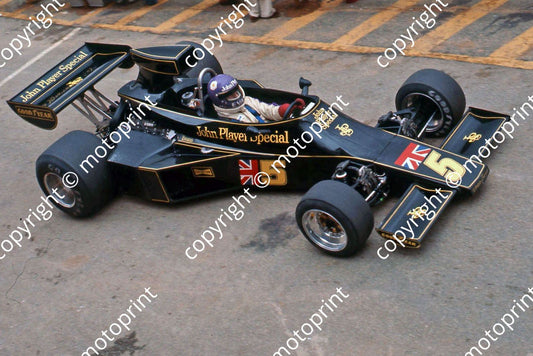 SS 5 Evans Lotus 77 overhead