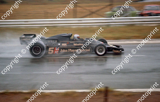 SS Andretti Lotus 78 rain practice