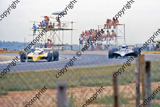 SS Arnoux Renault RE21, De Angelis Lotus 81 Sunset