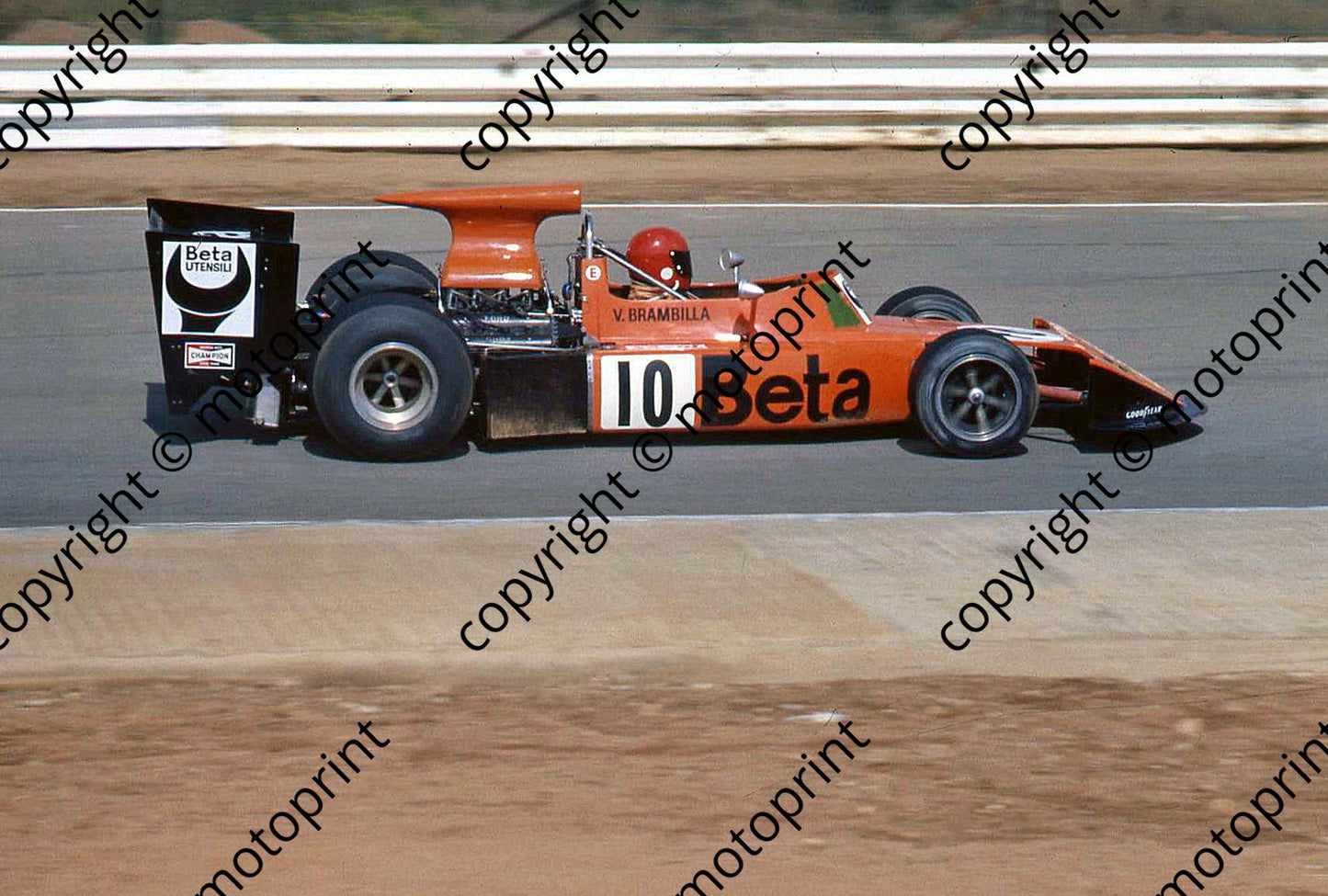 SS Brambilla March 741 Clubhouse straight