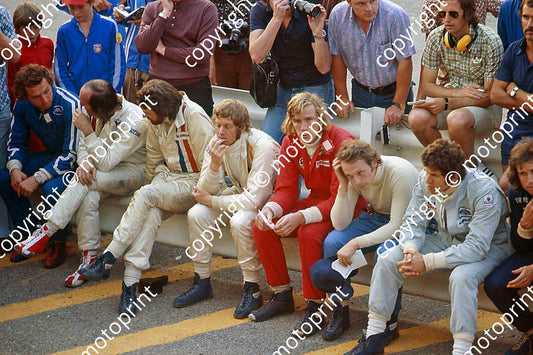SS Drivers meeting 3 Scheckter, Lauda, Hunt plus