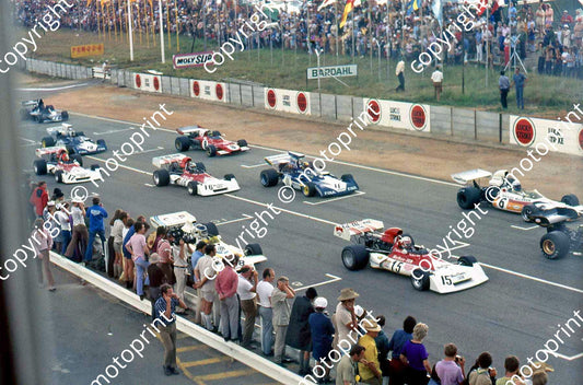 SS Grid, Regazzoni, Revson, Reutemann, Pace, Beltoise, Lauda, Hailwood, Ickx