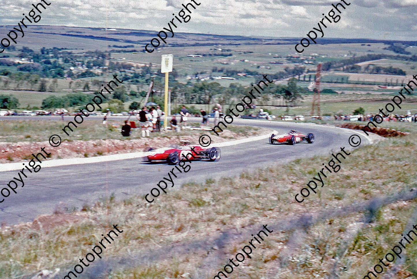 SS Hawkins and Graham Hill GP blurred