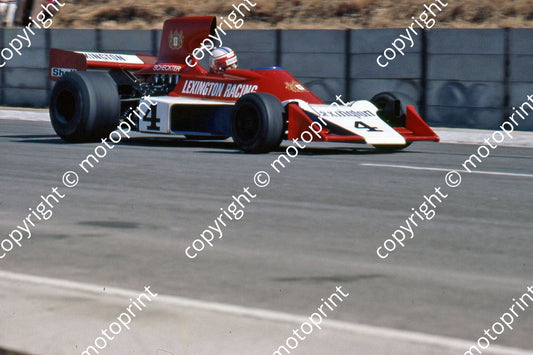 SS Ian Scheckter Tyrrell 007 crashed when 10th pic from nat meeting