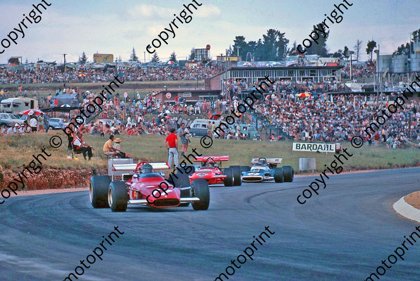 SS Ickx Ferrari Siffert March 701 Beltoise Matra into Esses