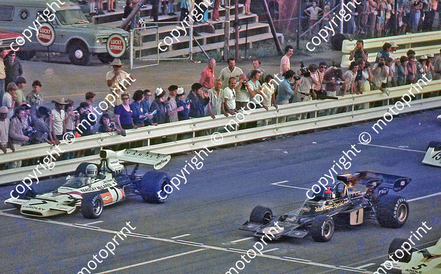SS J Scheckter McLaren M19 E Fittippaldi Lotus 72