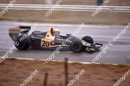 SS Jody Scheckter Wolf WR1 rain Jukskei