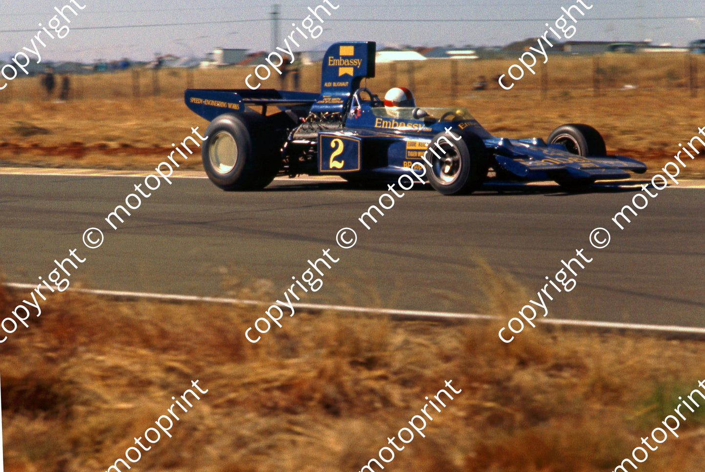 SS Keizan Lotus 72, Embassy livery, Alex Blignaut entered A3