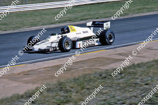 SS Laffite Williams FW09 leaving Leeukop