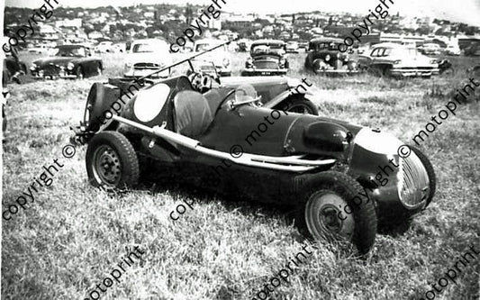 SS Les Miller MG  Fatman maybe Virginia show 1958-9, note Aston DB2 behind