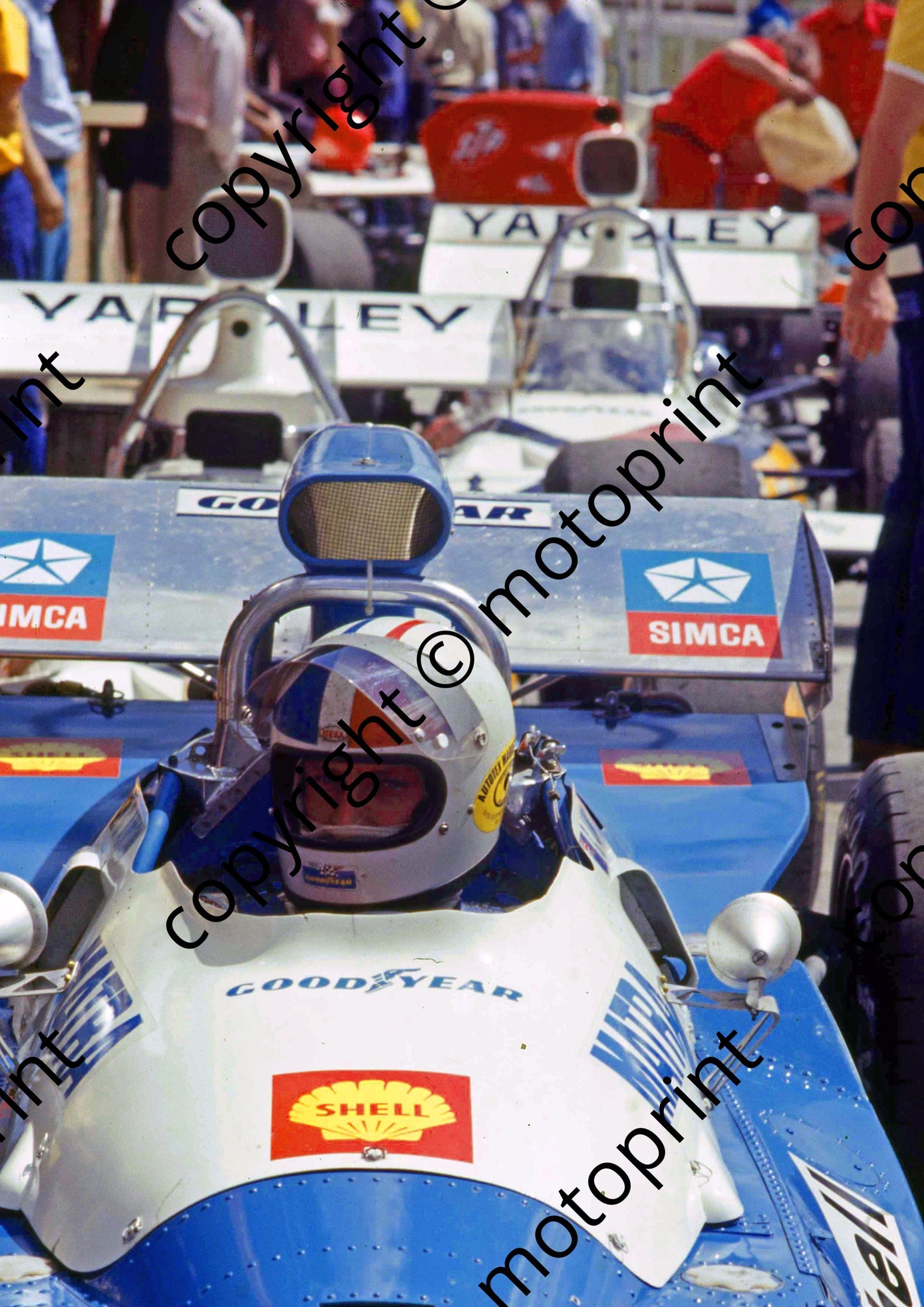 SS Matra and McLarens ready for practice scanned 20x30 cm A4 220
