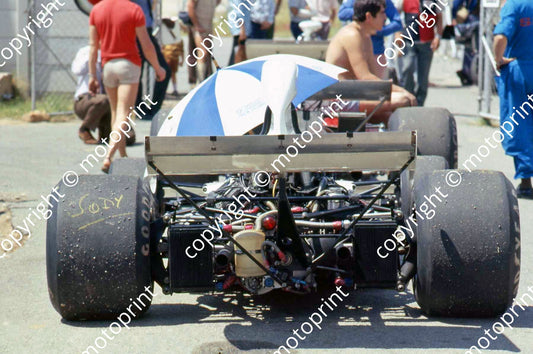 SS McLaren M19 rear Scheckter Note _Jody_ on tyre