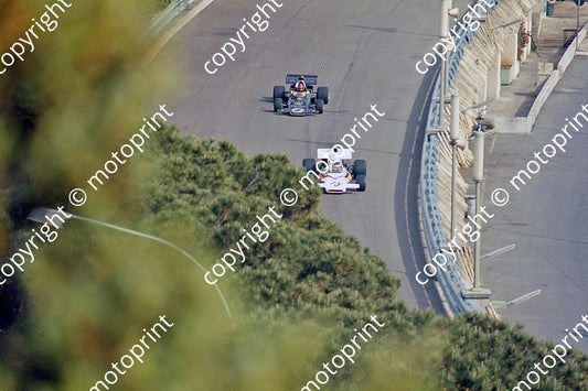 SS Redman McLaren M19, E. Fittipaldi Lotus 72 practice on harbour road 1