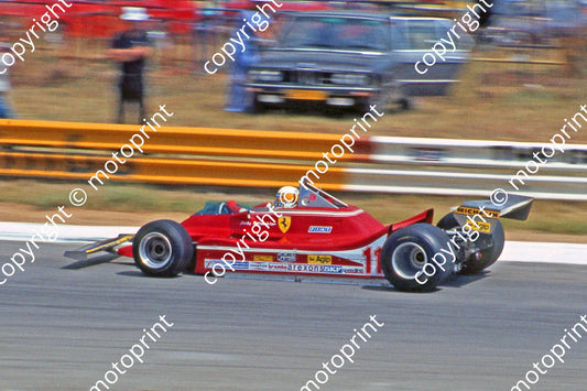 SS Scheckter Ferrari 312T4 Crowthorne scanned 20x30 cm A4